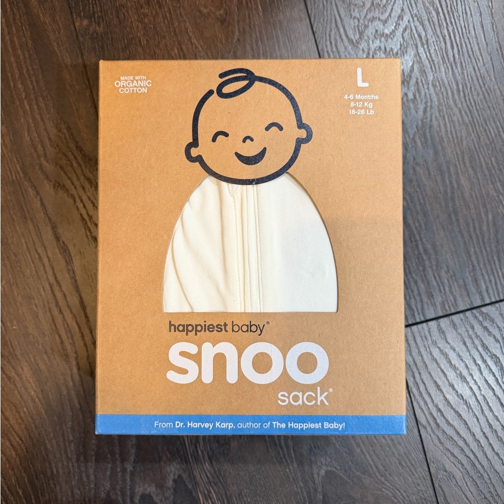 NEW Happiest Baby SNOO Sack - White - Large